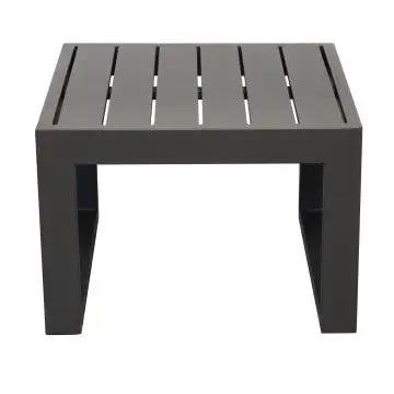Tavolino quadrato Cuba 45 x 45 con struttura in alluminio verniciato