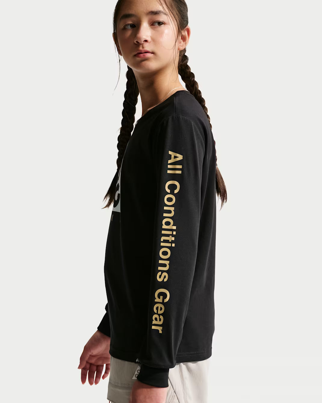 Nike ACG T-Shirt Manica Lunga Dri-FIT 9WCA17-023 Junior Nero - Long Sleeve