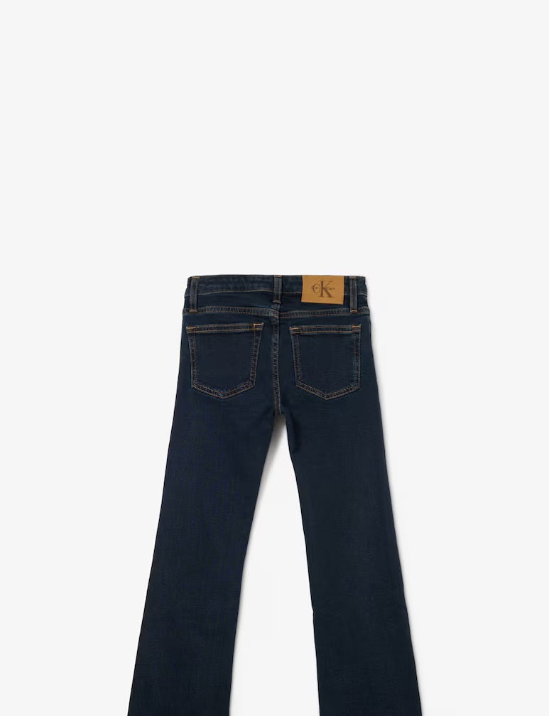 Calvin Klein pantalone jeans ragazza Flare Ess LVCKSJC03G 1BK blu