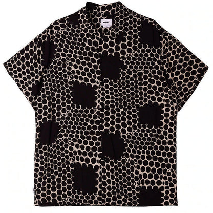 Obey Camicia manica Corta fantasia nido d'ape 181210340 black multi