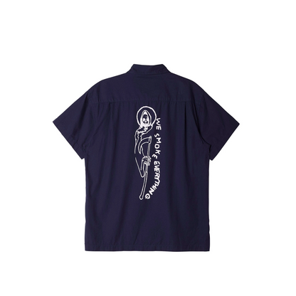 Obey Camicia Oyster Woven SS 181210342 navy
