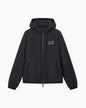 EA7 Armani Giubbino Premium Label over con cappuccio e logo 7M002102 AF25750 UC001 nero