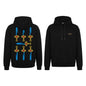 Dolly Noire felpa con cappuccio da uomo Sette di Spade - Napoletane Hoodie SW1363-GQ-01 nera