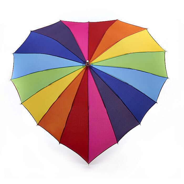 Ombrello Heart Walker Rainbow