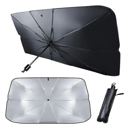 Car Windshield Sunshade Umbrella Portable Foldable 140x78cm