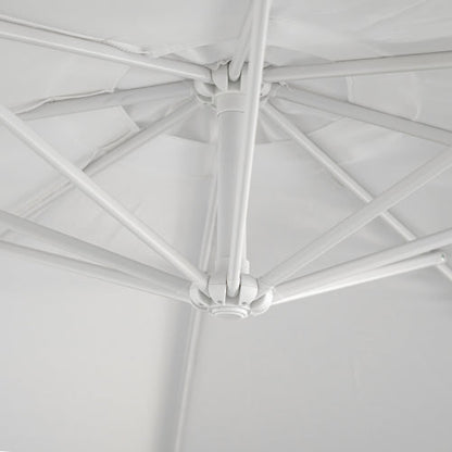 Ombrellone palo laterale 3mt in metallo colore bianco