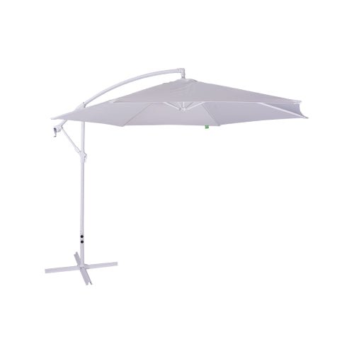 Ombrellone palo laterale 3mt in metallo colore bianco