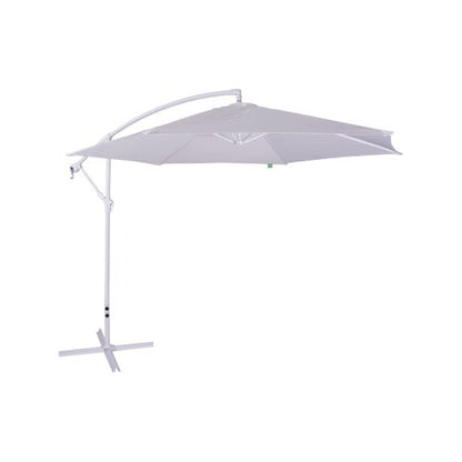 Ombrellone palo laterale 3mt in metallo colore bianco