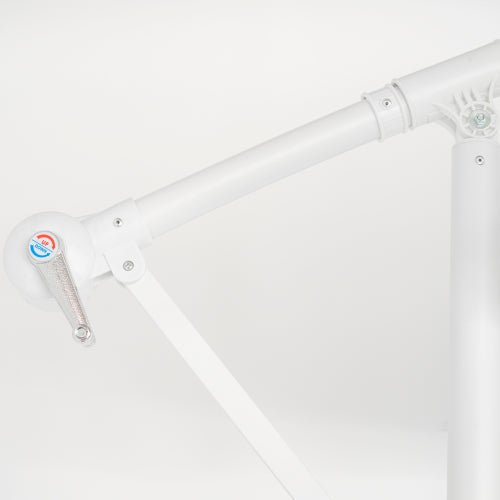 Ombrellone palo laterale 3mt in metallo colore bianco