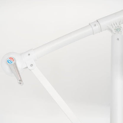 Ombrellone palo laterale 3mt in metallo colore bianco