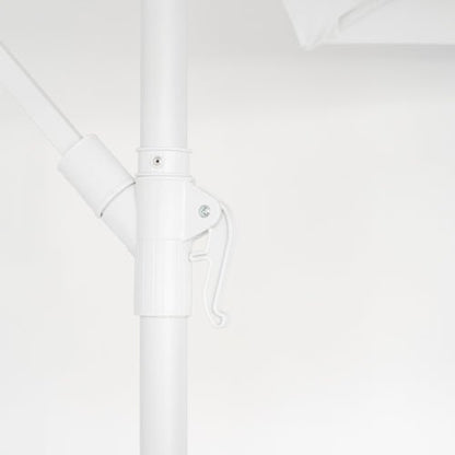 Ombrellone palo laterale 3mt in metallo colore bianco
