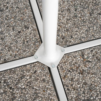 Ombrellone palo laterale 3mt in metallo colore bianco
