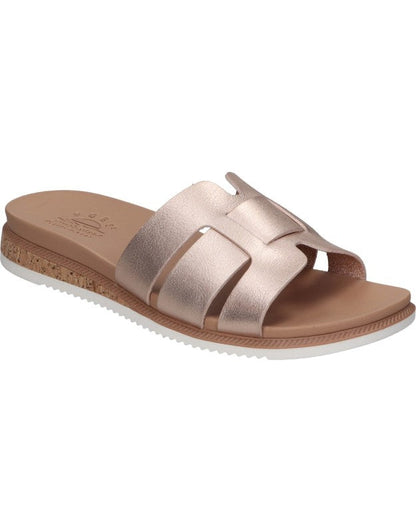Skechers BOBS Desert Kiss Low Peak Look 114707/RSGD Rosa Gold – Sandali Donna Vegan