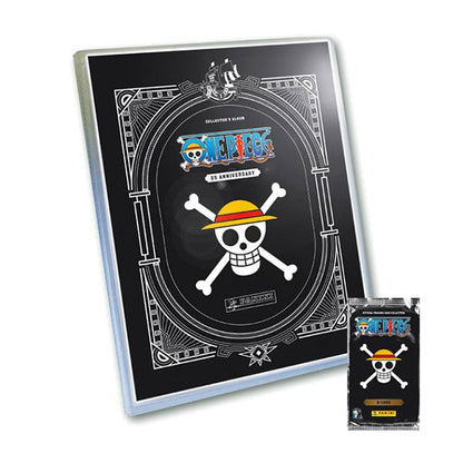 Panini One Piece 25Th Mega Starter Set Album Raccoglitore + 3 Bustine + 5 Card