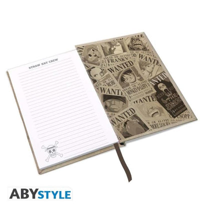 One Piece Notizbuch A5 Wanted Monkey D.Luffy Abystyle Kollektion Notizbuch Op