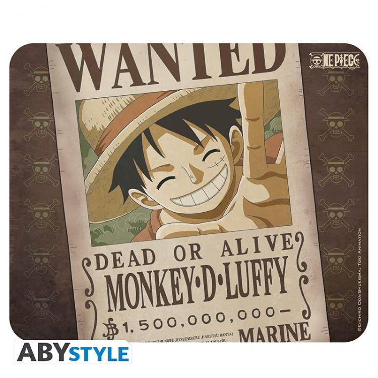 Abystyle Tappetino Mouse Pad Mousepad Gaming Anime Manga | One Piece : Wanted