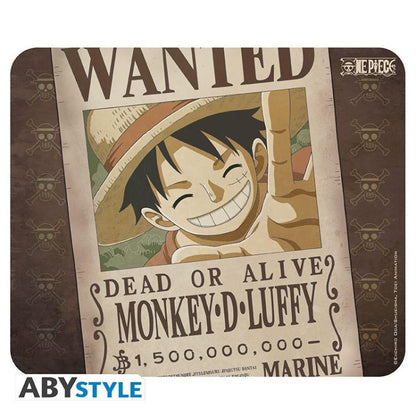 Abystyle Tappetino Mouse Pad Mousepad Gaming Anime Manga | One Piece : Wanted