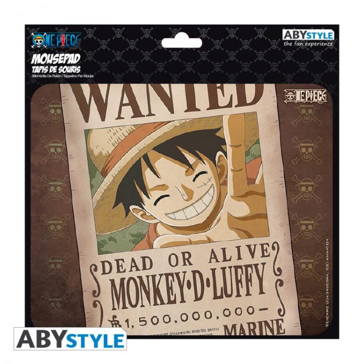 Abystyle Tappetino Mouse Pad Mousepad Gaming Anime Manga | One Piece : Wanted