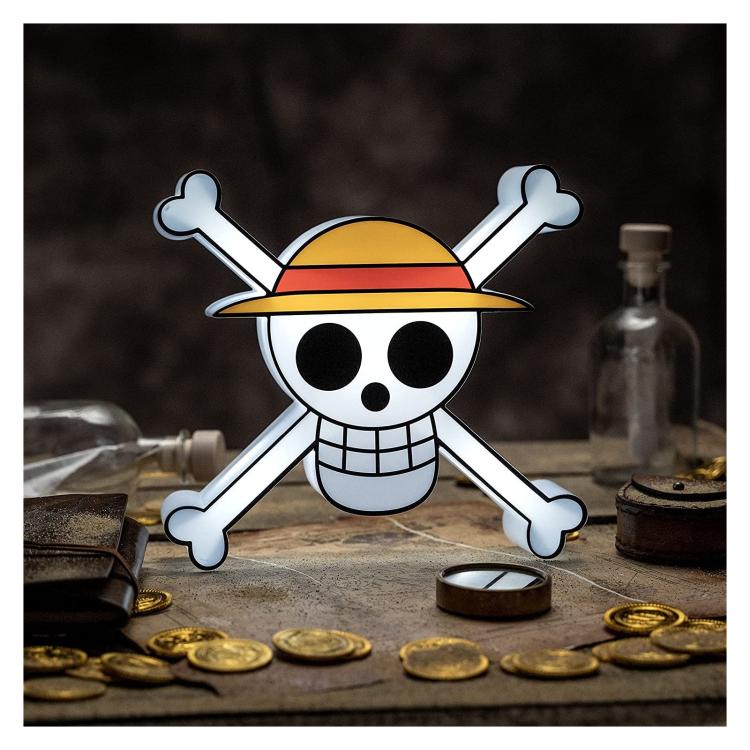 Teknofun Lampe One Piece Skull Atmosphäre LED Light-Up Anime Luffy Op Logo