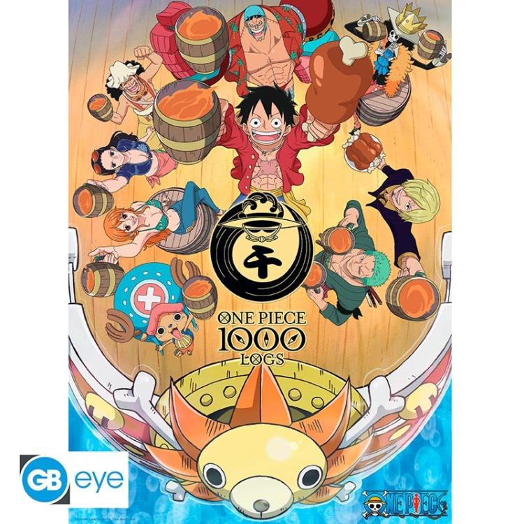 ABYSTYLE (ONE PIECE) POSTER: "1000 LOGS" FESTA DEI MILLE TRONCHI (52X38) GB EYE