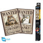 ABYSTYLE (ONE PIECE) 2 CHIBI POSTER SET: „WANTED USOPP/FRANKY“ (52X38) „GB EYE“