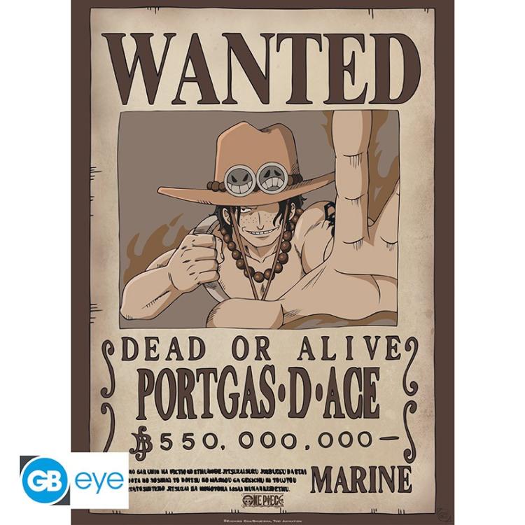 ABYSTYLE (ONE PIECE) POSTER-SET 2 CHIBI: "WANTED LUFFY & ACE" (52X38) "GB EYE"