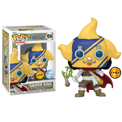 Funko Pop ! Animation - One Piece (1514) Sniper King Chase Exm Vinyl Figure 9Cm