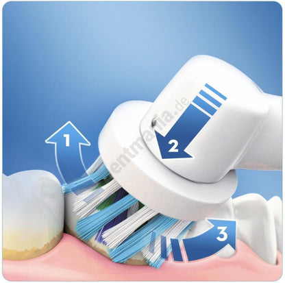 Oral-B Vitality 100 Crossaction elektrische Zahnbürste wiederaufladbar, weiße Zähne