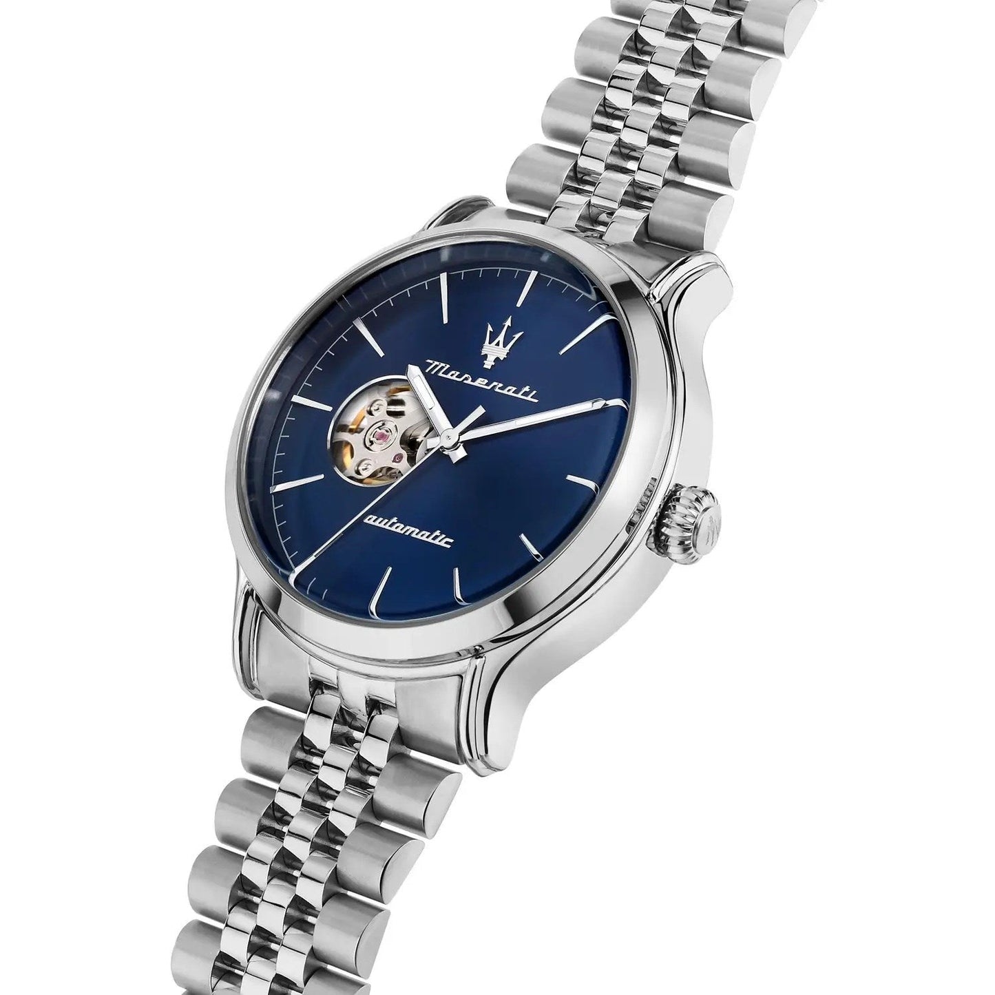 Maserati open heart Automatico blu 42mm – cinturino jubilee in acciaio