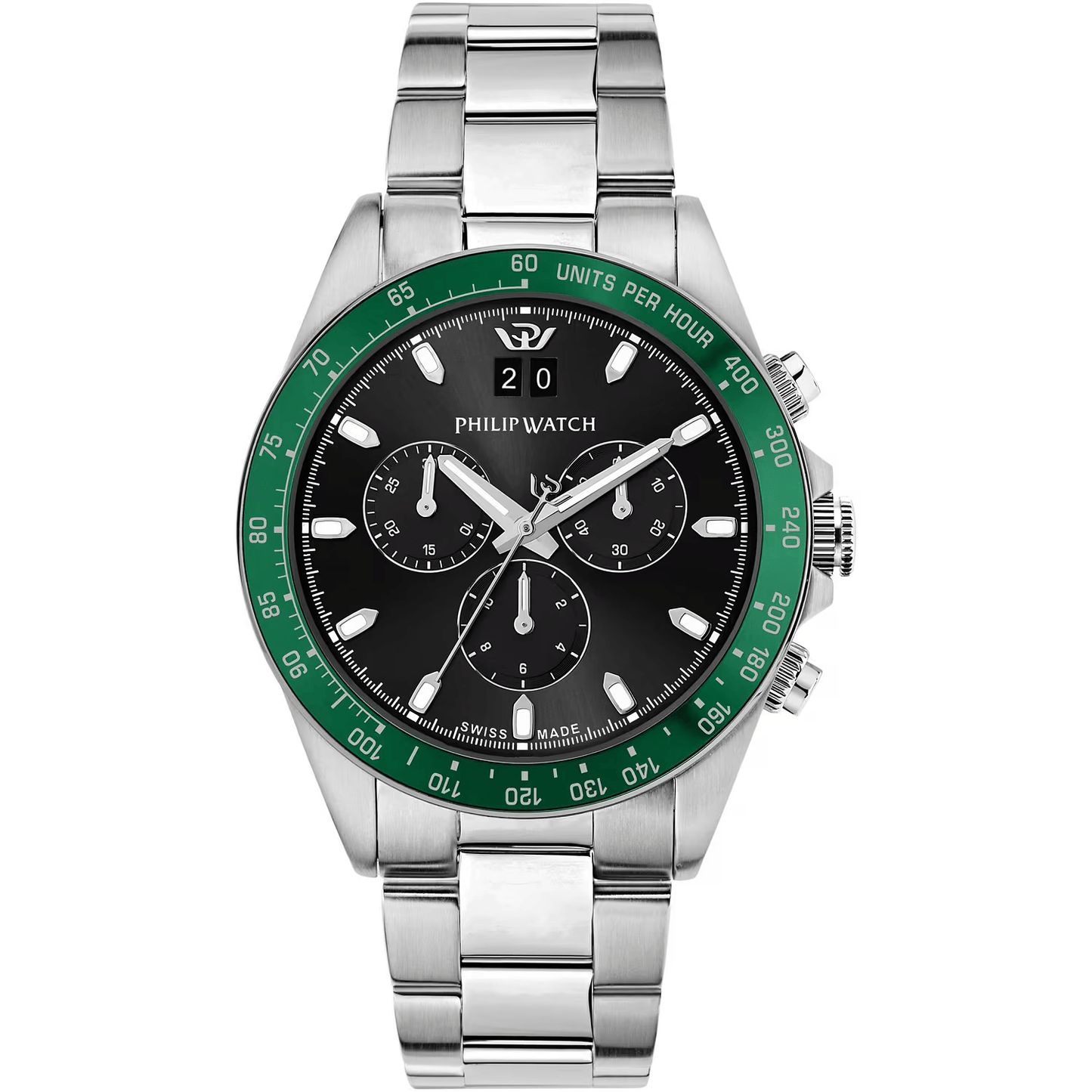 Philip Watch Caribe Sport Chronograph Quarz R82736 grün