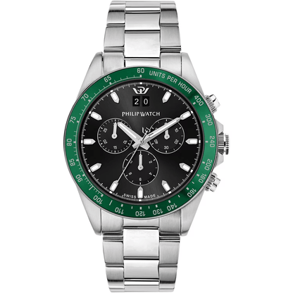 Philip Watch Caribe Sport Chronograph Quarz R82736 grün