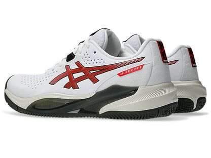 Asics GEL-CHALLENGER 15 CLAY 1041A508-104 – Scarpa Tennis Uomo Bianco-Rosso