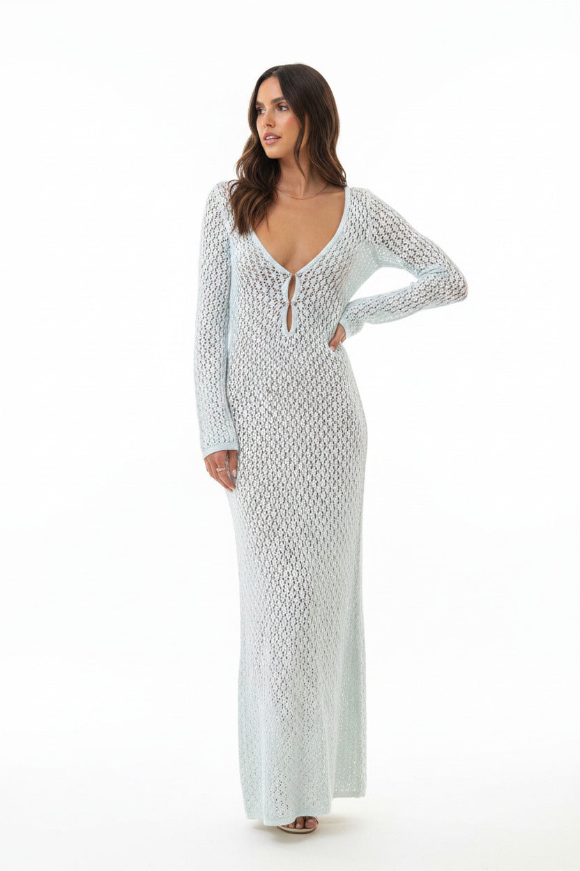 Vestito Copricostume Donna Elegante con Scollo a V – Pareo Versatile Mare Estate