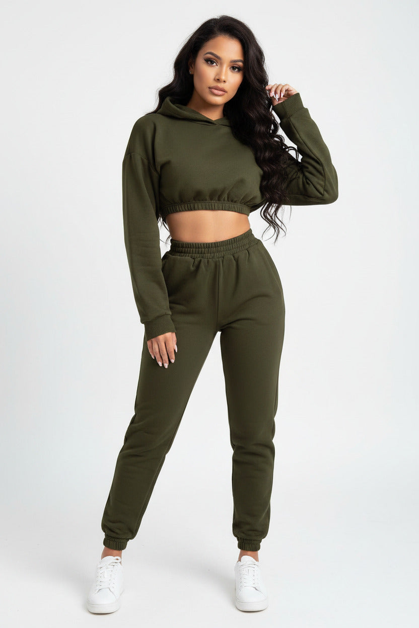 Tuta Donna 2 Pezzi Sportiva Streetwear – Felpa e Pantaloni Outfit Casual