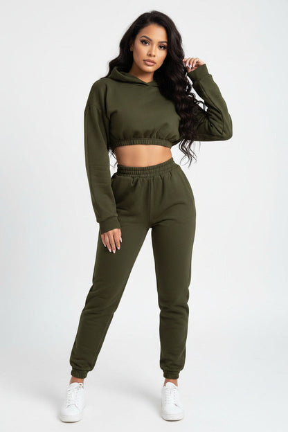 Tuta Donna 2 Pezzi Sportiva Streetwear – Felpa e Pantaloni Outfit Casual