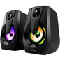 Trust Ziva Gaming Speaker Set RGB Illuminated PC 2.0 Speakers Computer