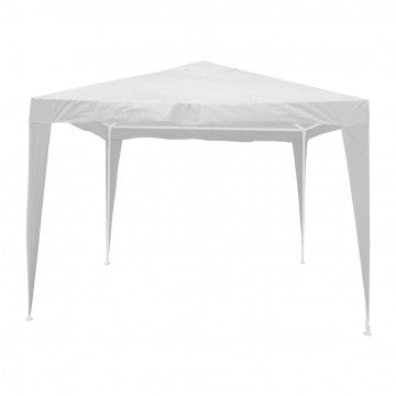 Gazebo struttura acciaio telo poliestere bianco 3x3 metri peso 6kg