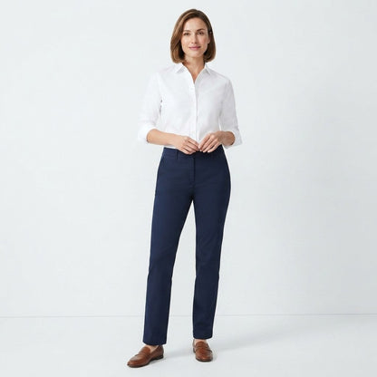 Bomboogie pantalone chino da donna misto cotone PWMOONTCSA5 20 blu