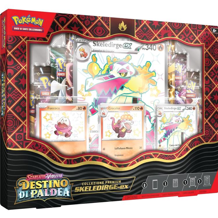 Pokémon Top-Kollektion Karmesin & Purpur Paldeas Schicksal Skelokrokk-ex