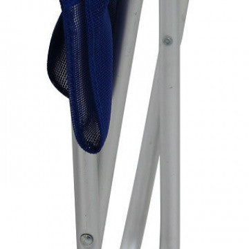Aluminiumhocker mit Textilene-Rückenlehne, Tragkraft 85 kg