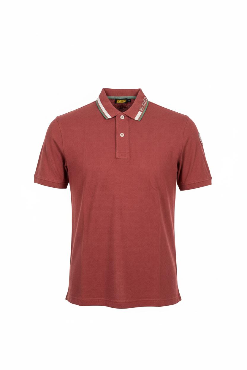 Men's Polo Shirt Blauer Ransom 26SBLUT02297 006801 586 Rust