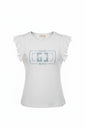 Gaudì Women's Short Sleeve T-Shirt 611BD64013 2100 White – Cotton