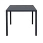 Selbstnivellierender Tisch 80 x 80 aus anthrazitfarbenem Stahl