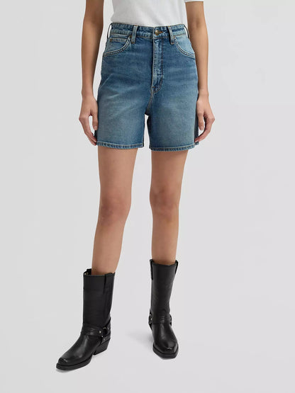 Lee Pantaloncino Jeans Donna Blu Medio - Stella 112376778