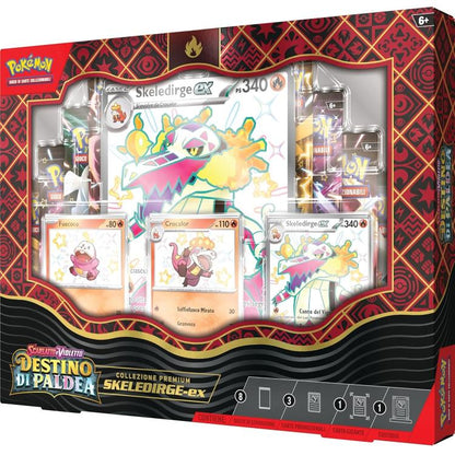 Pokémon Top-Kollektion Karmesin & Purpur Paldeas Schicksal Skelokrokk-ex
