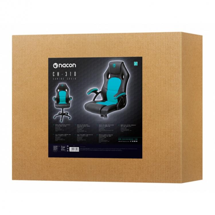 Nacon Gaming-Stuhl PCCH-310 Türkis Verstellbarer Bürostuhl PS4 PS5 Xbox PC