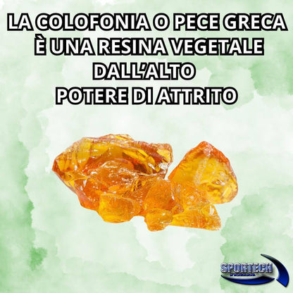 Pece Greca Colofonia resina antiscivolo attrito Danza Classica Violino Tessuti