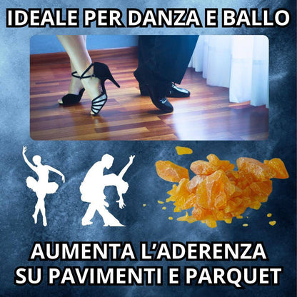 Pece Greca Colofonia resina antiscivolo attrito Danza Classica Violino Tessuti