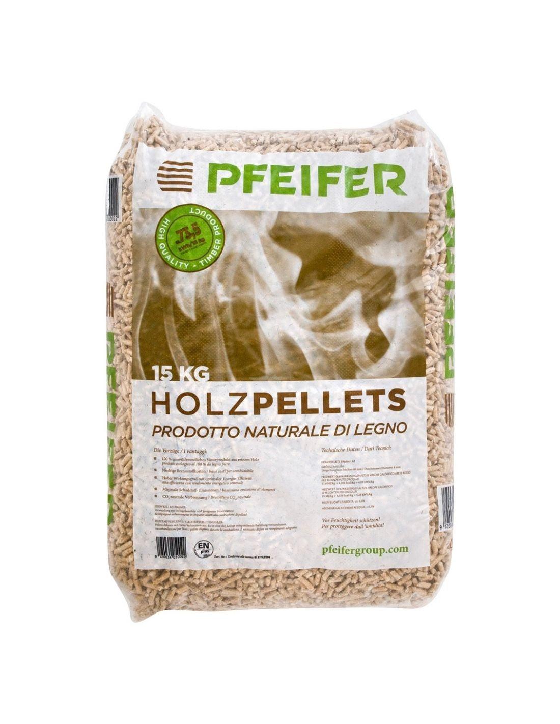 Pfeifer Pellets Fichte 15 kg ENplus A1 Hoher Heizwert
