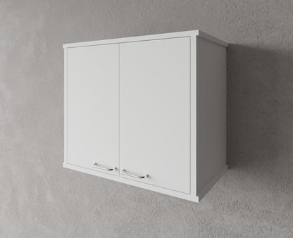 Pensile per Composizione Lavanderia in PVC, Kit Completo 60x34 cm, Modello Garden, Ideale per Spazi Funzionali
